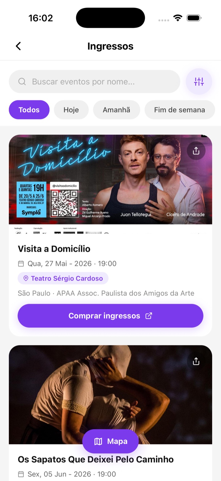 Ingressos para eventos